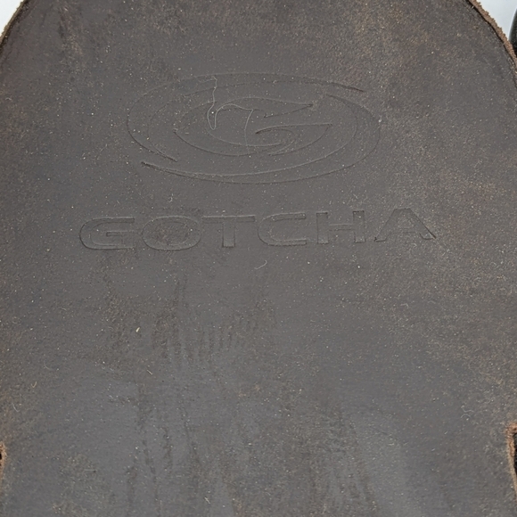 Gotcha Brown Thong Sandal With Fishhook Accent 13 - Picture 6 of 7